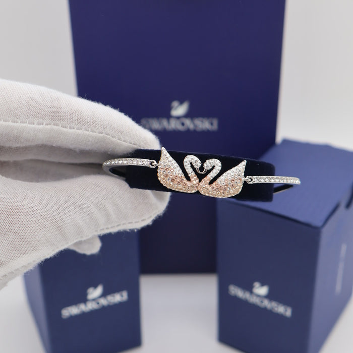 Swarovski Iconic Swan Bracelet – Rose Gold & Crystal Shine - 5256264