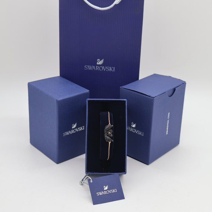 Swarovski Black Swan Duo Bracelet – Rose Gold Plated - 5344132