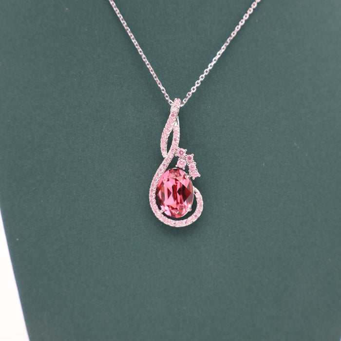 Purple Crystal Stress Necklace By Swarovski Crystal