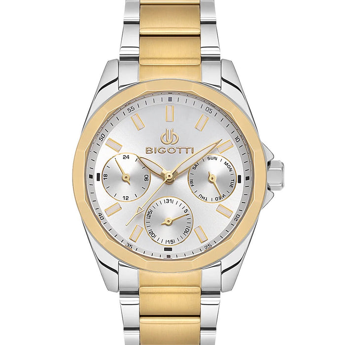 Bigotti Chronograph Silver & Gold Stainless Steel Men’s Watch - BG.1.10547-3