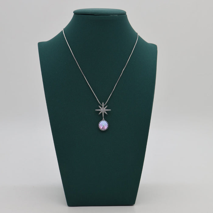 Colored Crystal Necklace By Swarovski Crystal