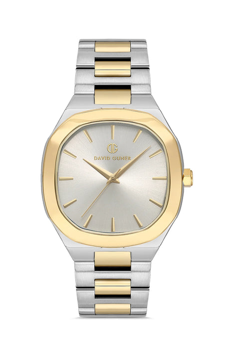 David Guner Silver & Gold Stainless Steel Classic Watch DG-8519GA-D1