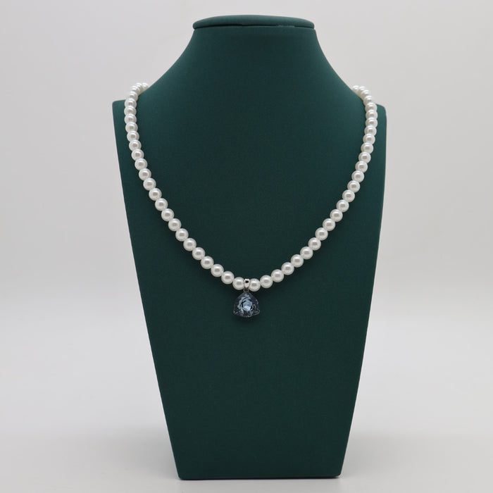 Ocean Blue Crystal Necklace By Swarovski Crystal