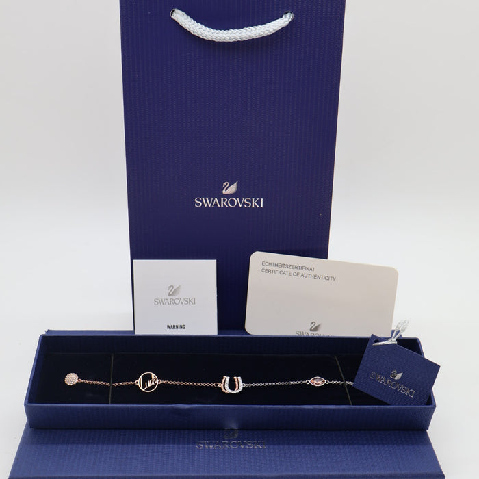 Swarovski Lucky Charm Horseshoe Bracelet – Rose Gold Tone - 5563083