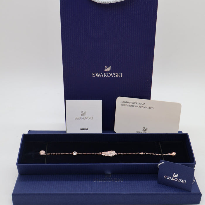 Swarovski Rose Gold-Tone Plated Feather Bracelet - 5511003