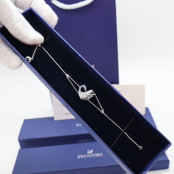 Swarovski Iconic Swan Bracelet – Blue & White Crystals - 5562278