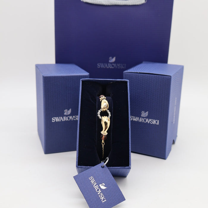 Swarovski Gold-Tone Hand Motif Bracelet with Crystal Circle - 5490914