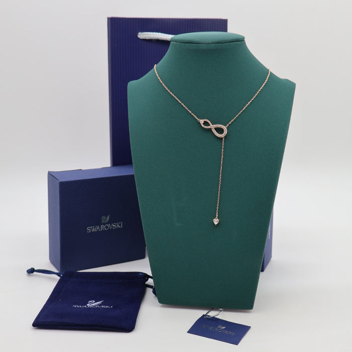 Swarovski Infinity Y-Shaped Pendant Necklace in Rose Gold - 5521346