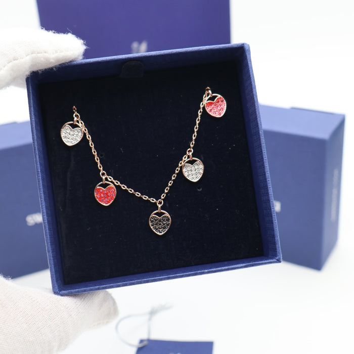 Swarovski Multi-Color Heart Charm Necklace - 5472449