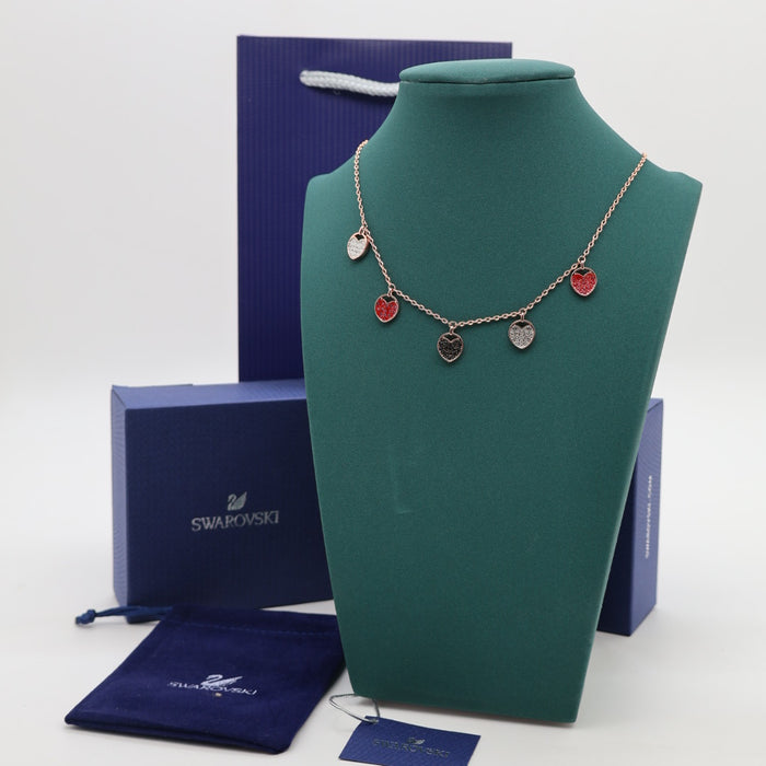 Swarovski Multi-Color Heart Charm Necklace - 5472449