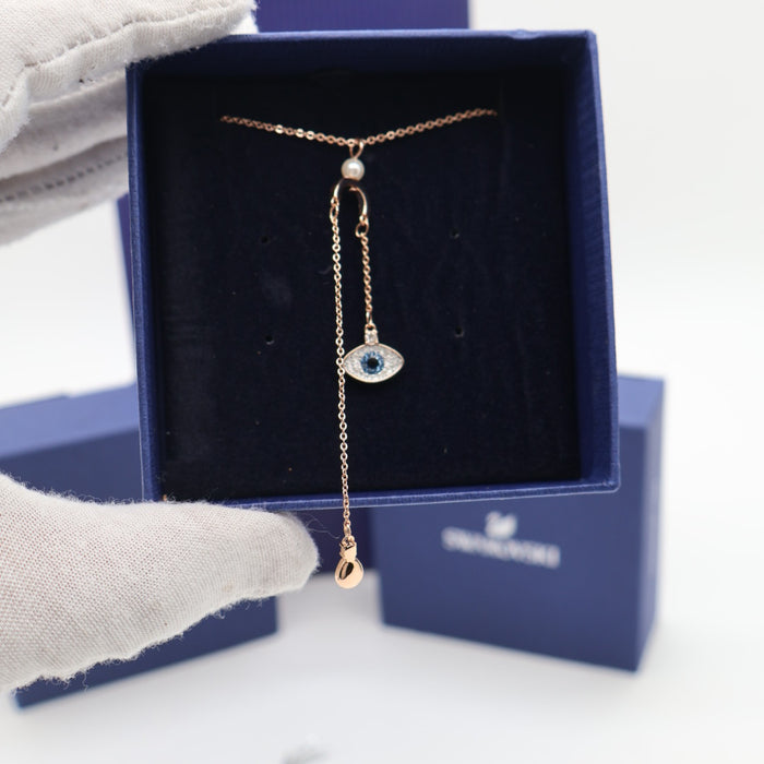 Swarovski Evil Eye Pendant Necklace – Rose Gold Tone - 5425861