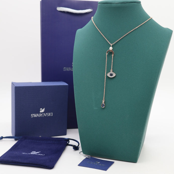 Swarovski Evil Eye Pendant Necklace – Rose Gold Tone - 5425861