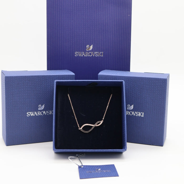 Swarovski Infinity Twist Rose Gold Necklace - 5384366