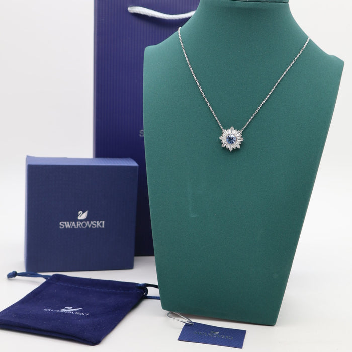 Swarovski Blue Flower Pendant Necklace - 5536742