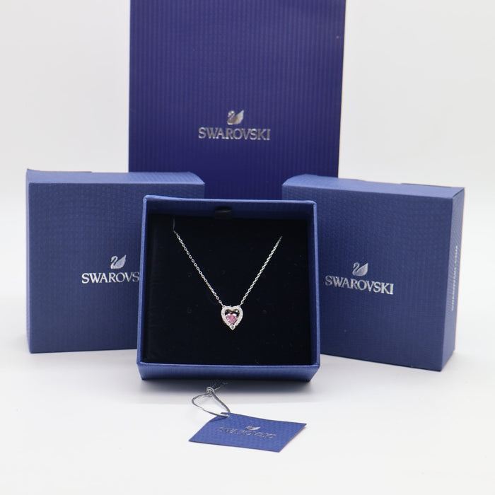 Swarovski Pink Heart Crystal Pendant Necklace - 5465284