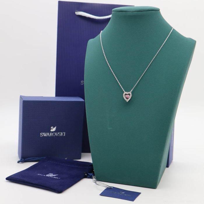 Swarovski Pink Heart Crystal Pendant Necklace - 5465284
