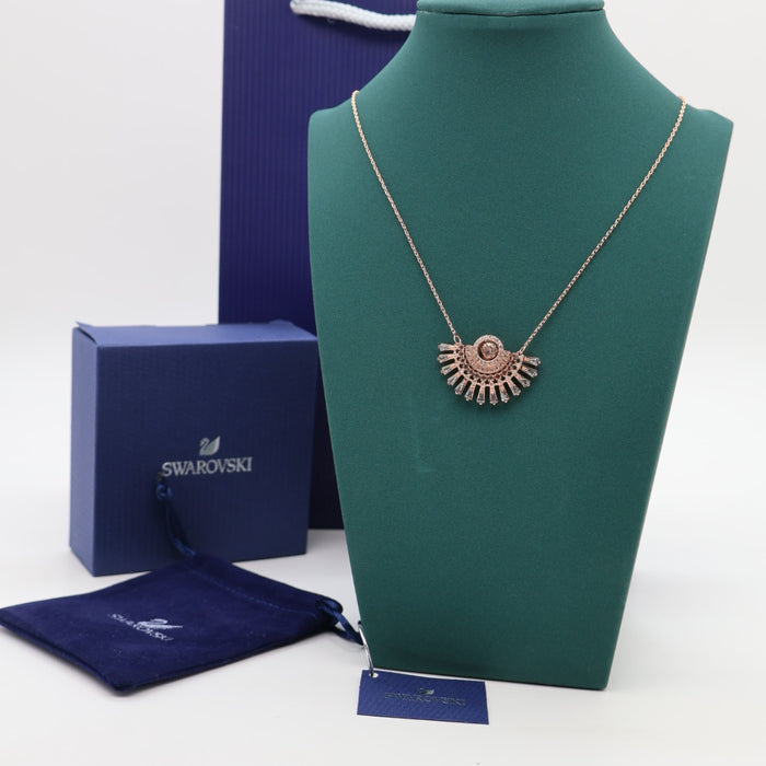 Swarovski Rose Gold Fan Necklace - 5578116