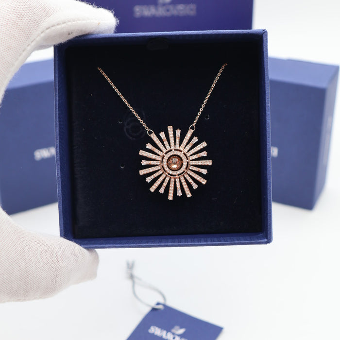 Swarovski Sunshine Pendant Necklace – Rose Gold Tone - 5459593