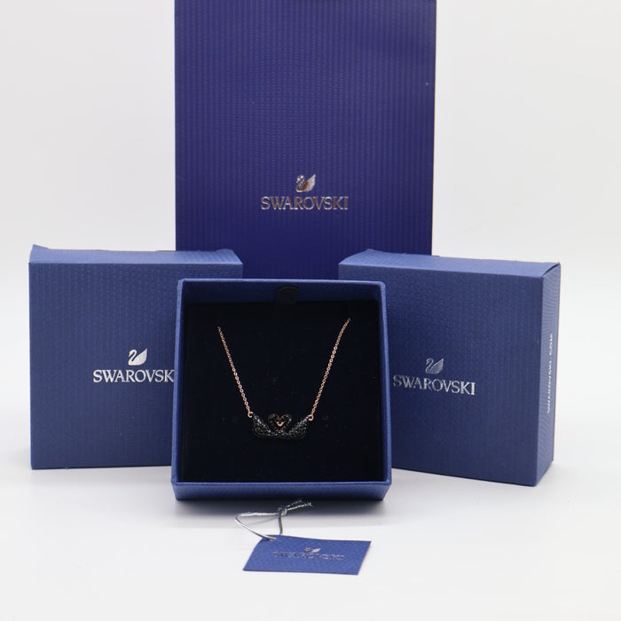 Swarovski Black Swan Heart Necklace - 5304130