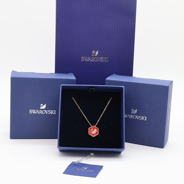 Swarovski Red Flower Pendant Necklace - 5597666