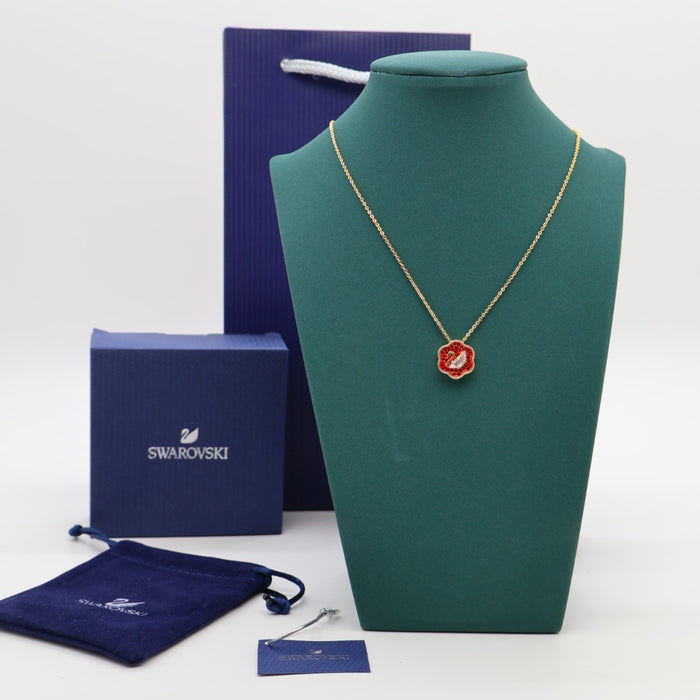 Swarovski Red Flower Pendant Necklace - 5597666