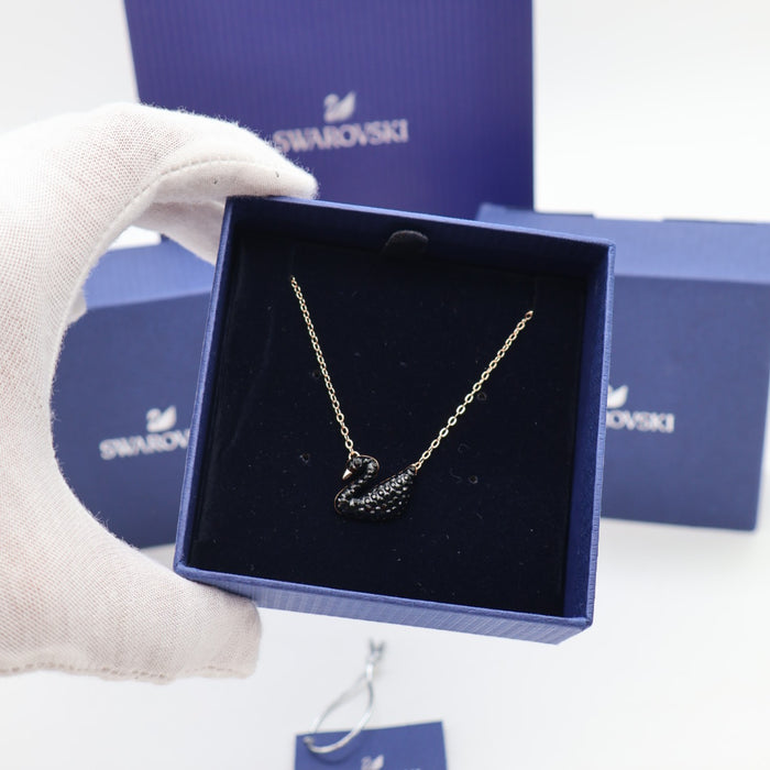 Swarovski Swan Pendant Black - 5204134