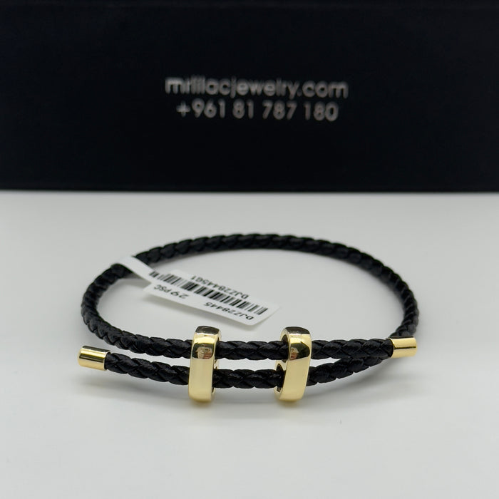 Black Leather Bracelet
