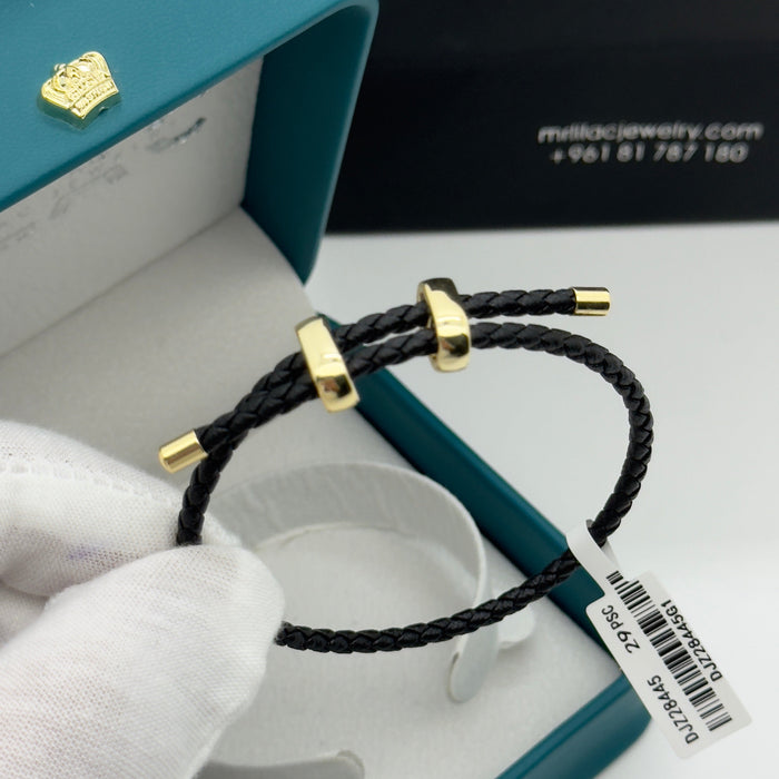 Black Leather Bracelet