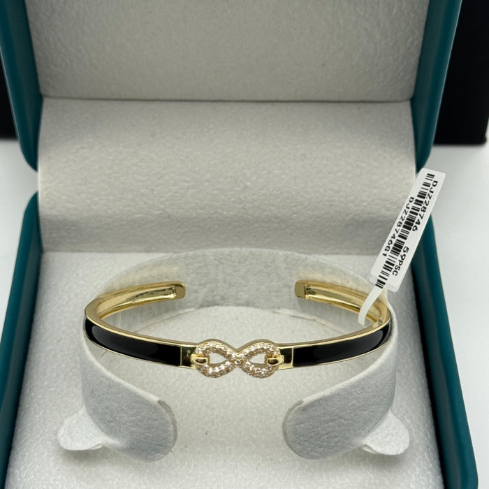 Gold & Black Stainless Bangle
