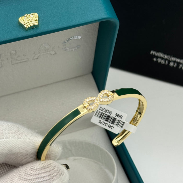 Gold & Green Stainless Bangle