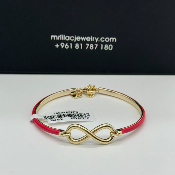 Gold Stainless Steel Infinity Bracelet - Multi Color
