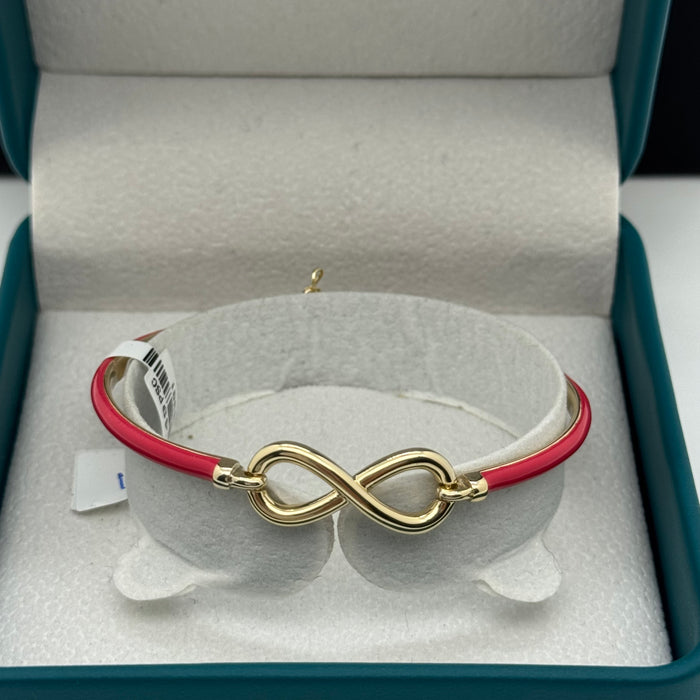 Gold Stainless Steel Infinity Bracelet - Multi Color