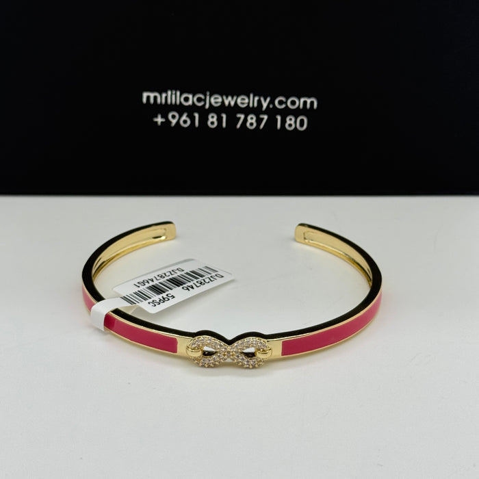 Red Stainless Steel Gold Serpent