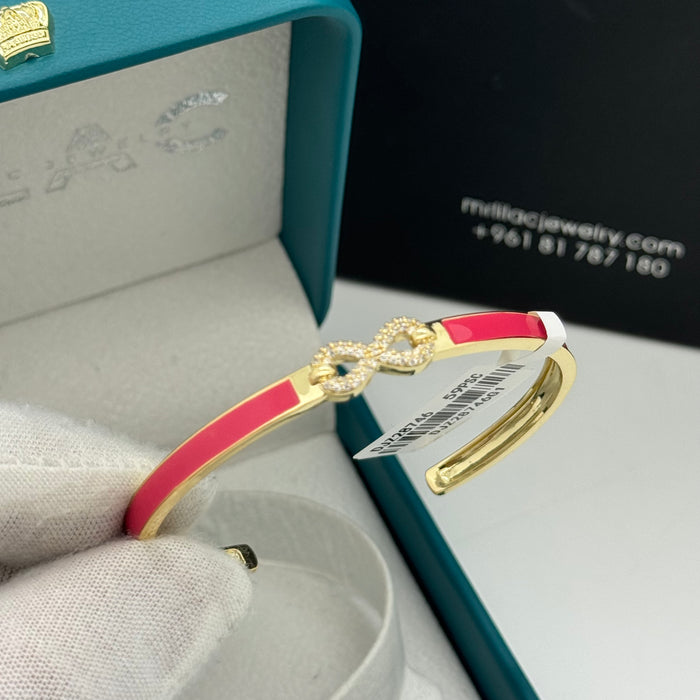 Red Stainless Steel Gold Serpent