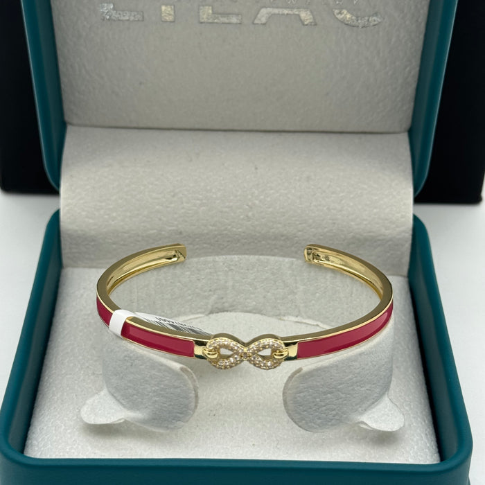 Red Stainless Steel Gold Serpent