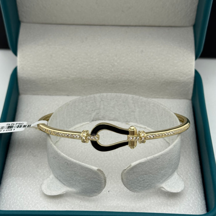 Gold & Black Stress Bangle