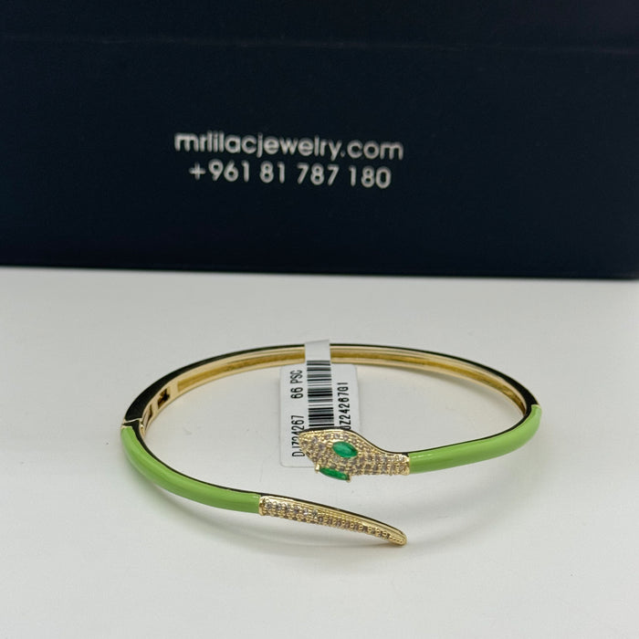 Green Snake Wrap Bangle