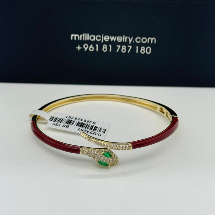 Bordeau Snake Wrap Bangle