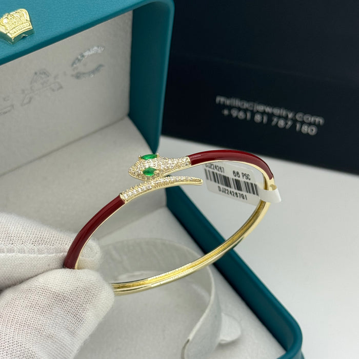Bordeau Snake Wrap Bangle