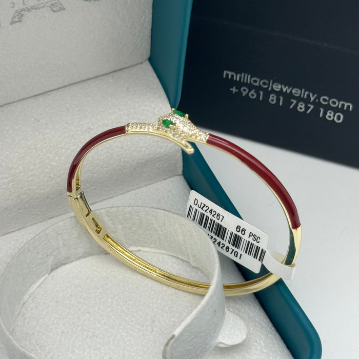 Bordeau Snake Wrap Bangle