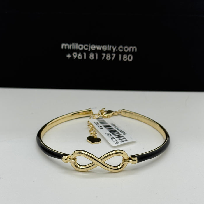 Black Gold Lock Bangle