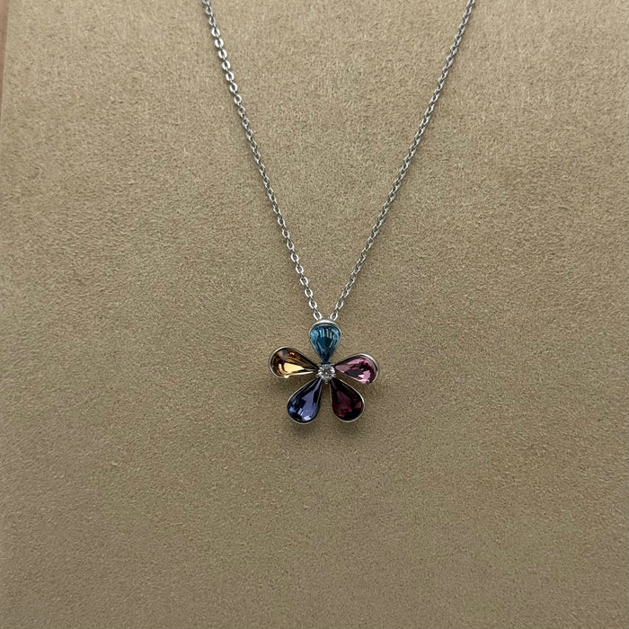 Necklace Matching Earring Set By Swarovski Crystals