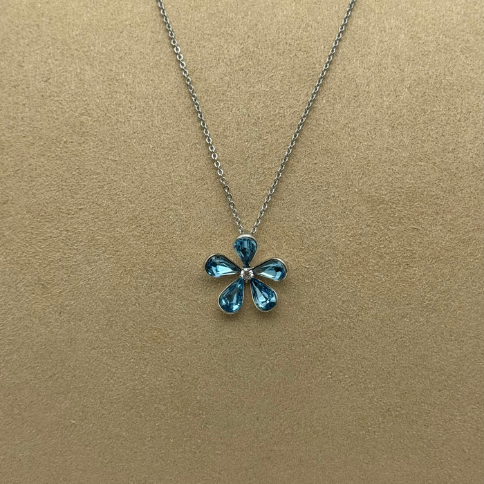 Necklace Matching Earring Set By Swarovski Crystals