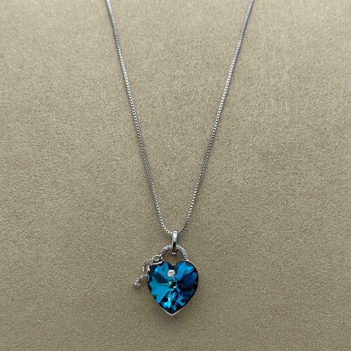 Necklace Matching Earring Set By Swarovski Crystals