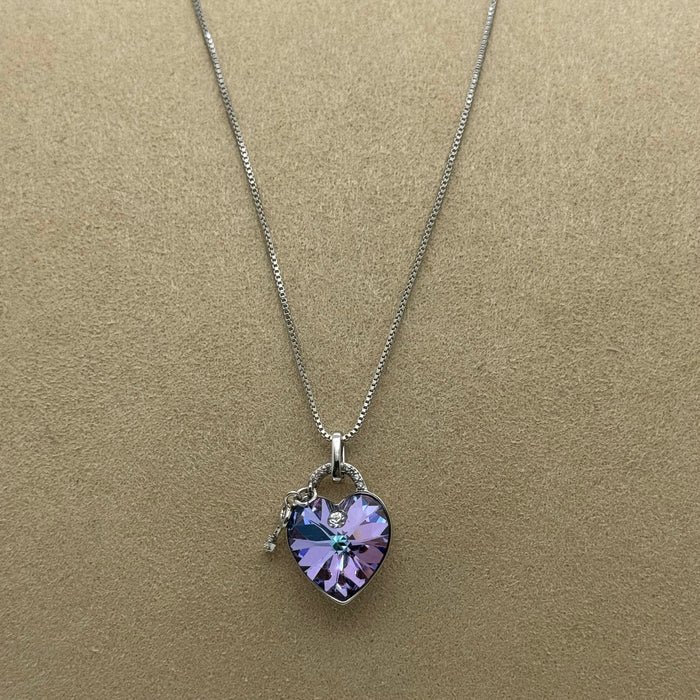 Necklace Matching Earring Set By Swarovski Crystals