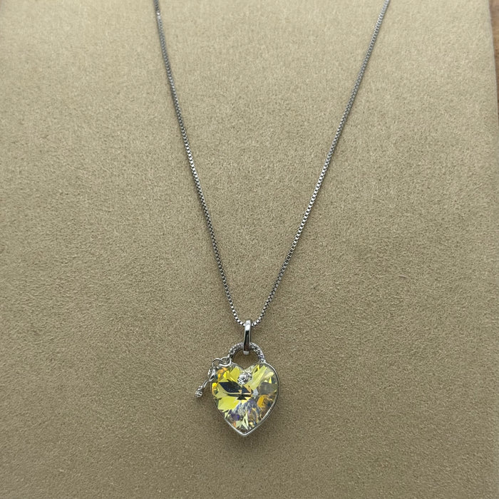 Necklace Matching Earring Set By Swarovski Crystals
