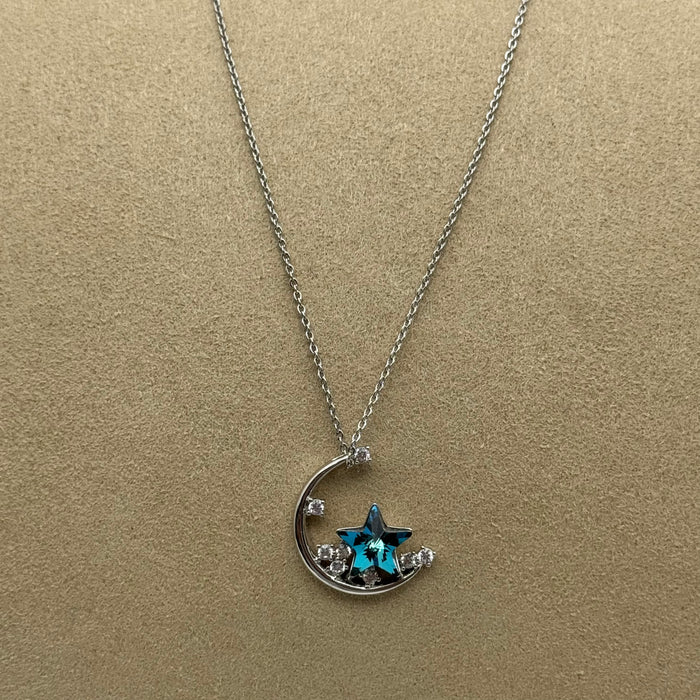 Necklace Matching Earring Set By Swarovski Crystal
