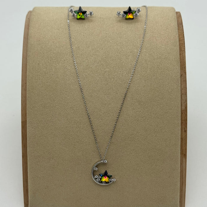 Necklace Matching Earring By Swarovski Crystal