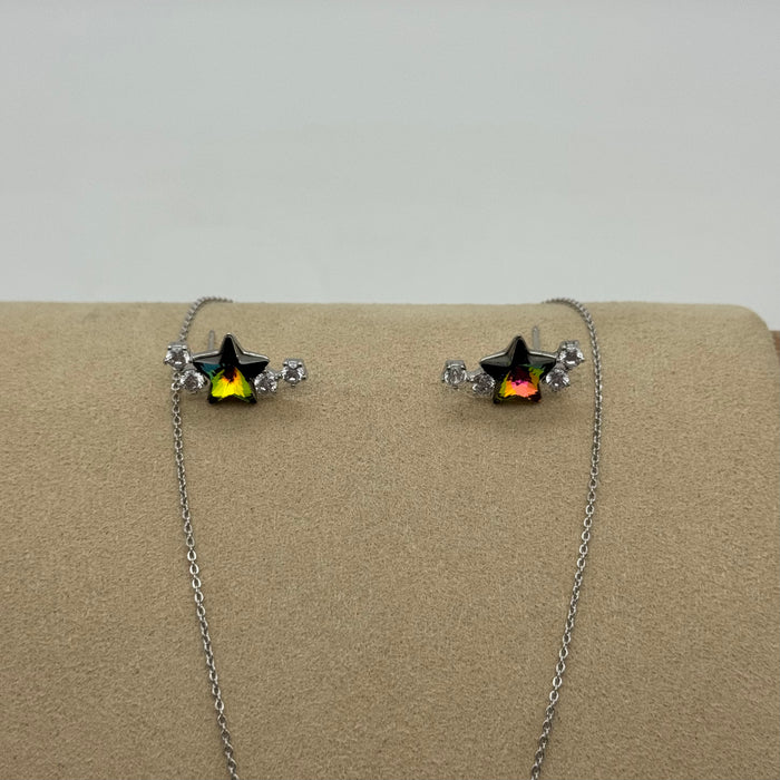 Necklace Matching Earring By Swarovski Crystal