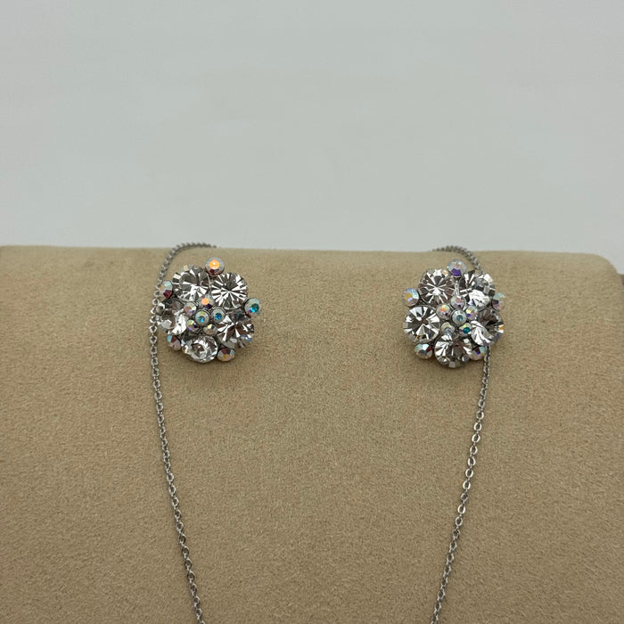 Necklace Matching Earring Set By Swarovski Crystal